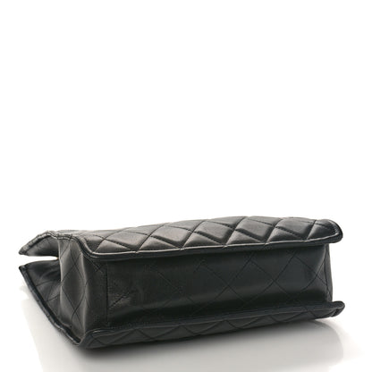Chanel Caviar Quilted Sweet Vertical Shopping Tote Black 4 of 9