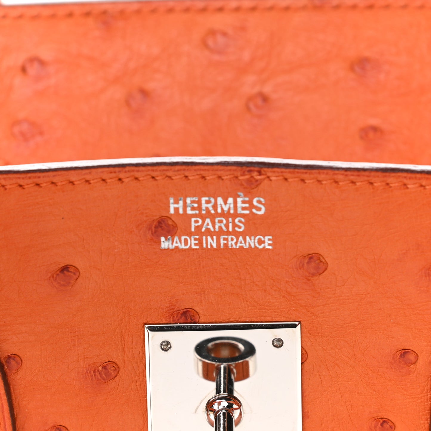 Ostrich Birkin 35 Orange