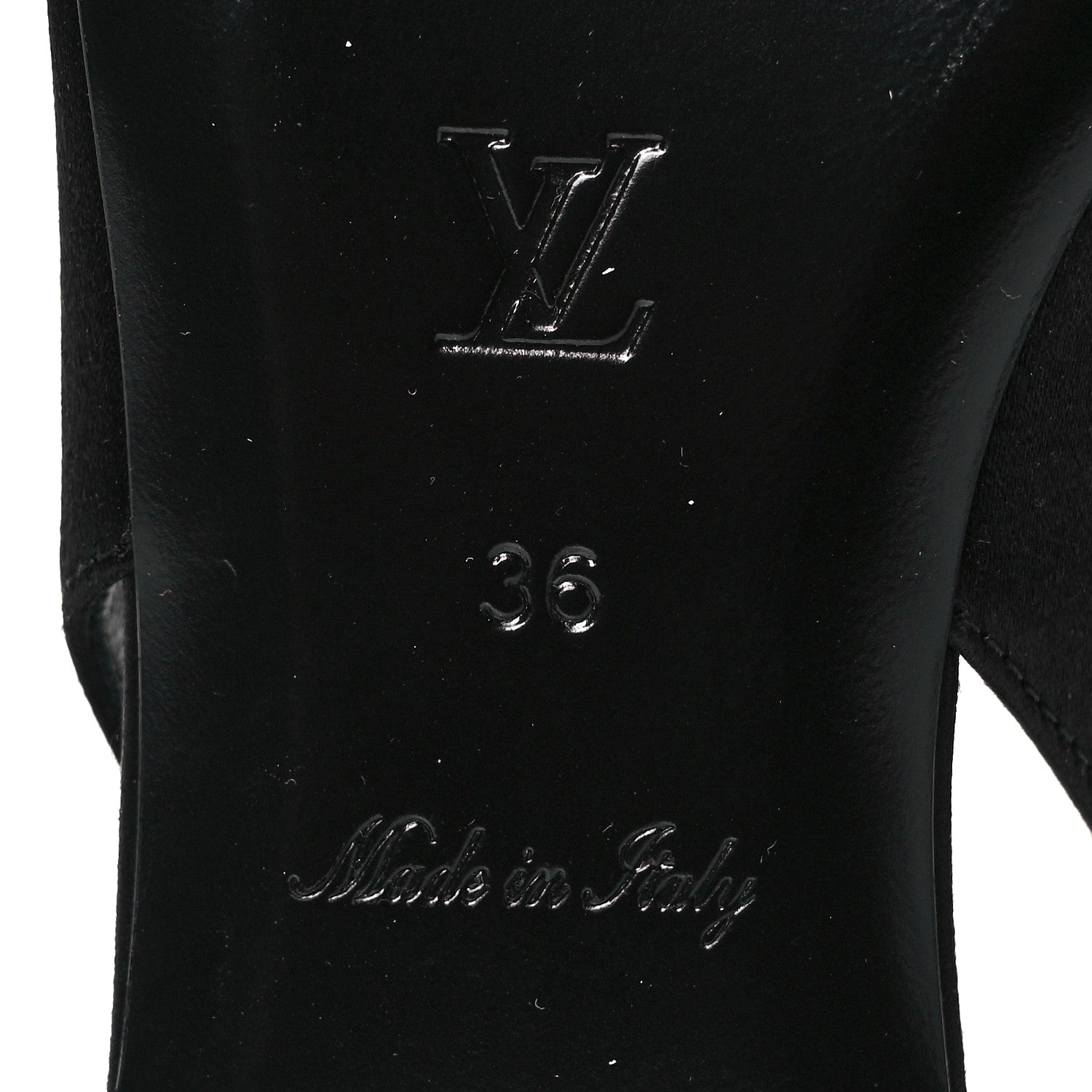 Louis Vuitton Satin Crystal Madeleine Slingback Ballerina Flats 36 Black 6 of 7