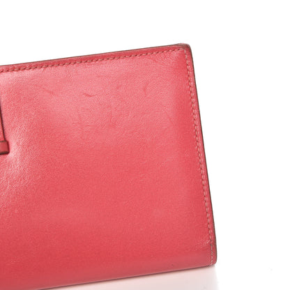 Hermes Tadelakt Bearn Gusset Wallet Rose Lipstick 9 of 16