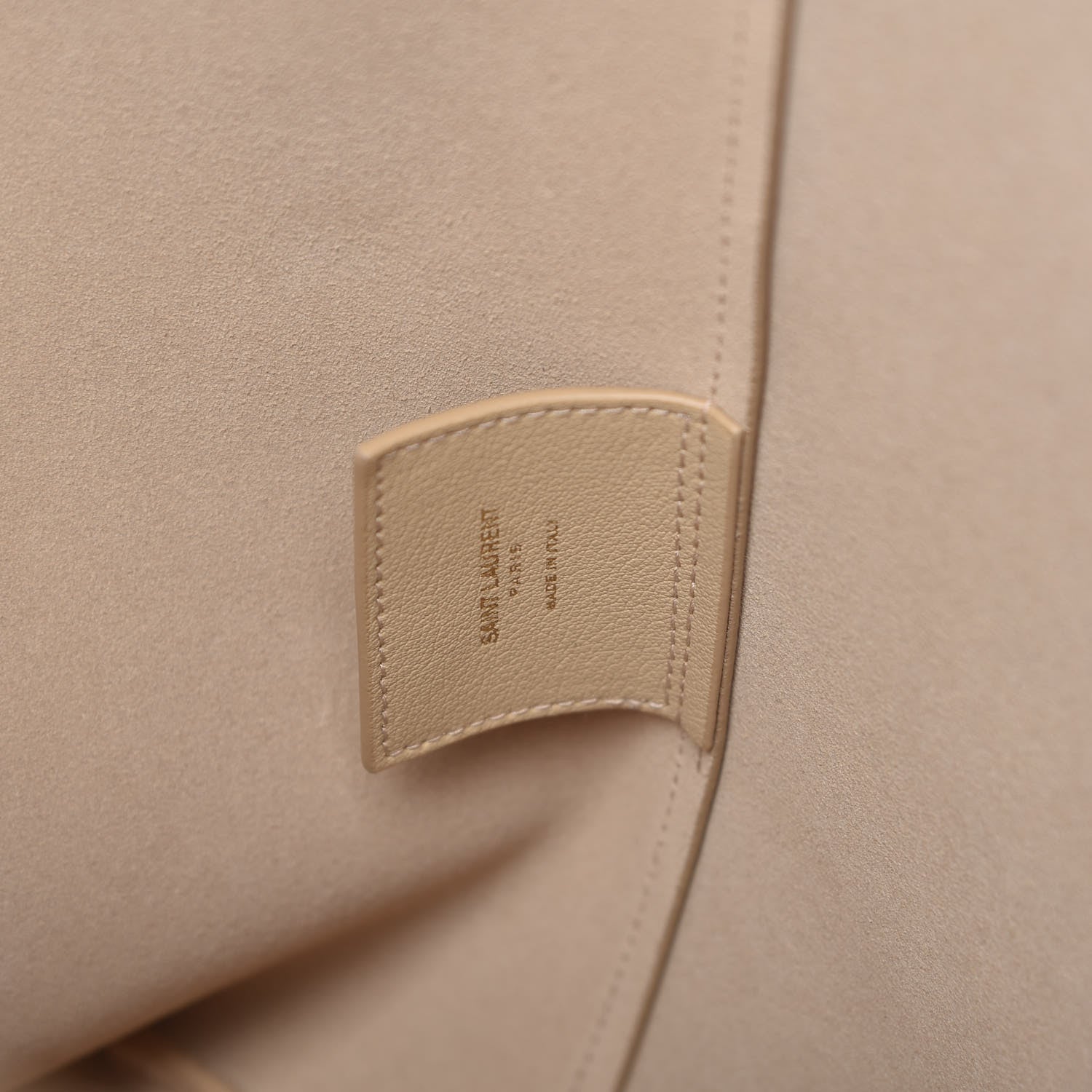 Saint Laurent Calfskin Large Shopping Tote Natural 7 of 11