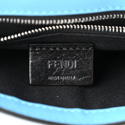 Fendi X SARAH COLEMAN Glazed Fabric Enamel Small FF Vertigo Baguette Belt Pouch Cyber Blue 5 of 10