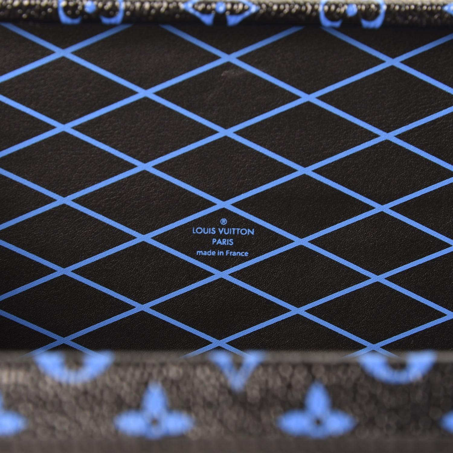 Louis Vuitton Monogram Petite Malle Blue Black 7 of 8