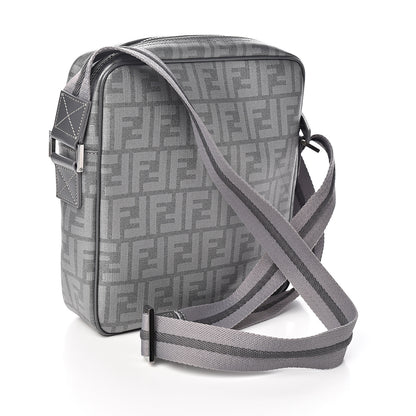 Fendi Zucca Spalmati Messenger Bag Grey 2 of 9