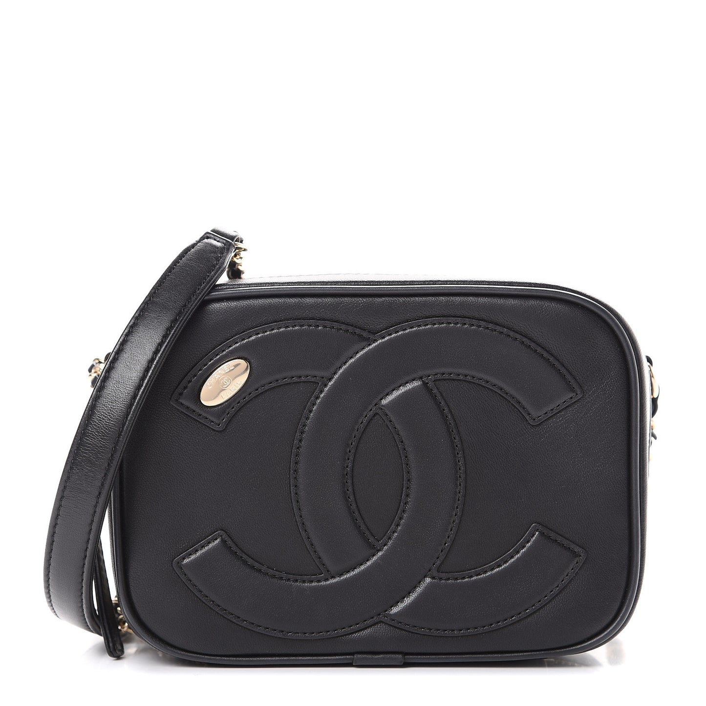 Calfskin CC Mania Camera Case Black