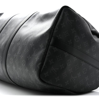 Louis Vuitton Monogram Eclipse Keepall Bandouliere 55 9 of 10