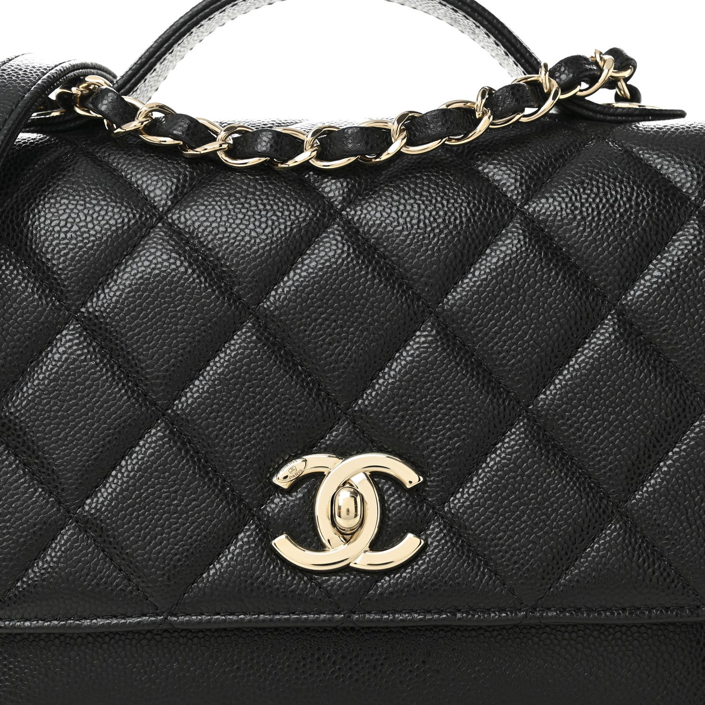 Caviar Quilted Medium Business Affinity Flap Black
