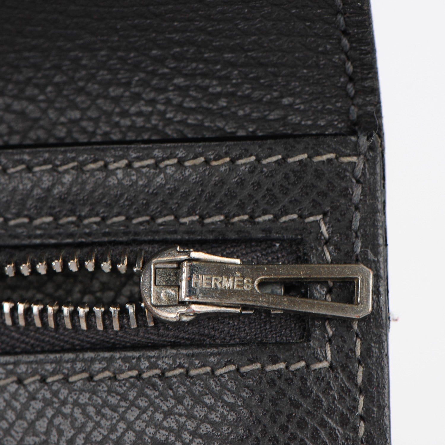 Hermes Epsom Bearn Gusset Wallet Graphite 12 of 13