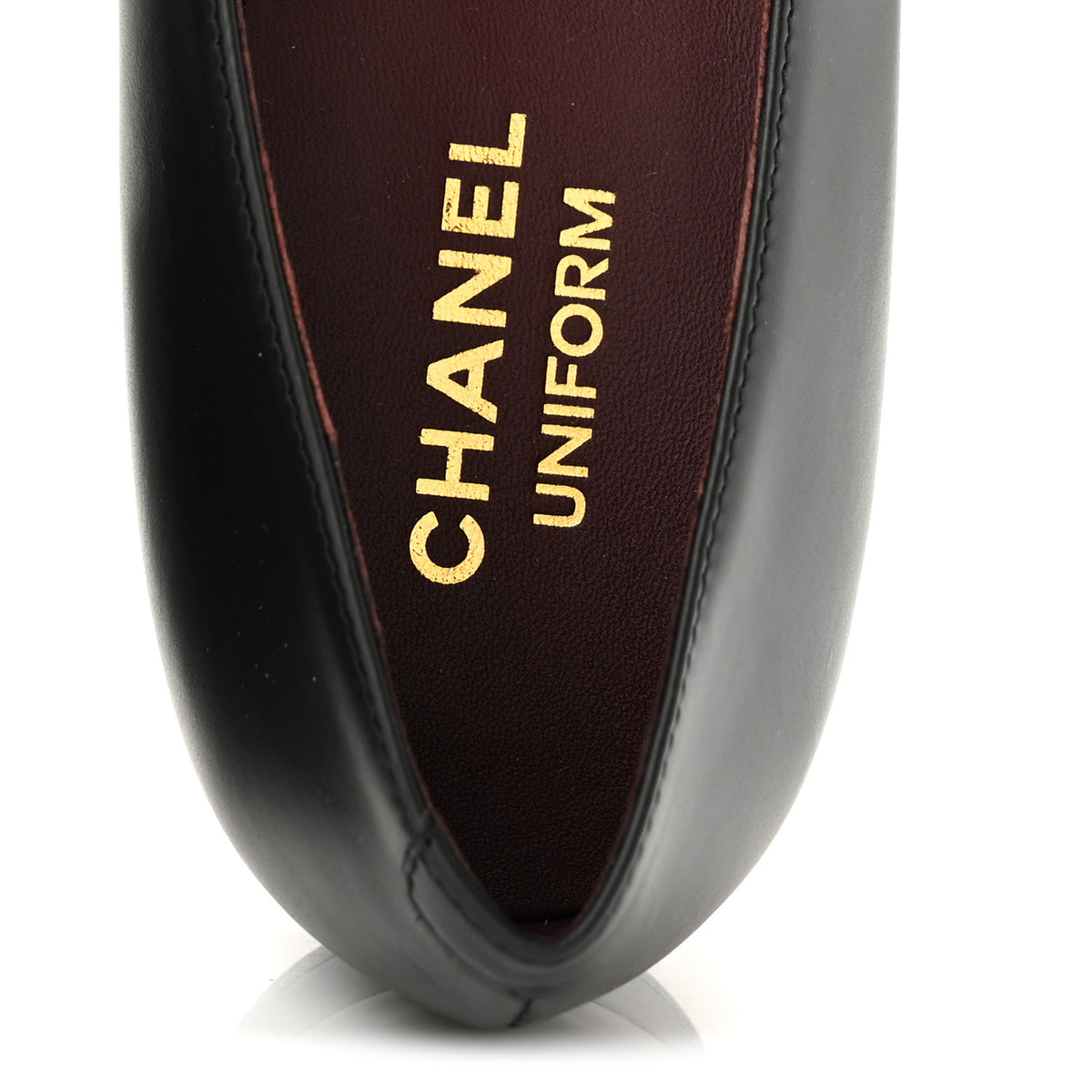Chanel Lambskin Cap Toe CC Uniform Ballerina Flats 41 Black 7 of 12