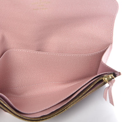 Louis Vuitton Damier Ebene Caissa Wallet Rose Ballerine 5 of 10