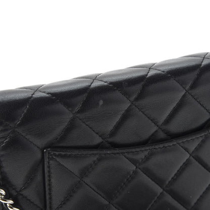 Chanel Lambskin Quilted Wallet On Chain WOC Black 7 of 11