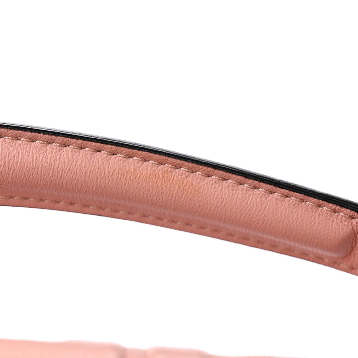 Nappa FF 1974 Embossed Baguette Rosa Bourbon