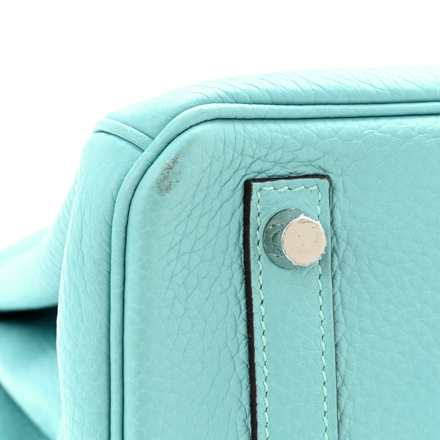 Taurillon Clemence Birkin 30 Bleu Atoll