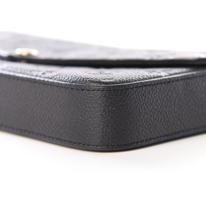 Louis Vuitton Empreinte Pochette Felicie Chain Wallet Black 6 of 11