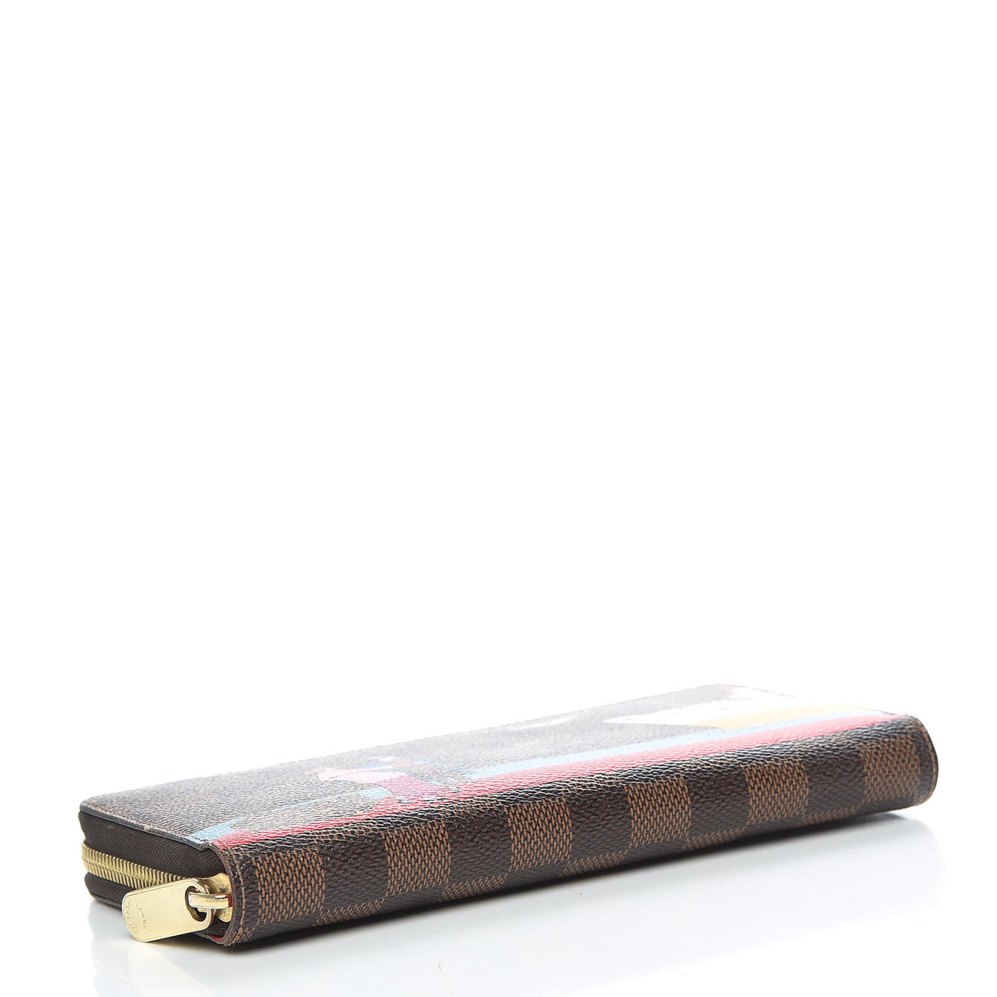 Damier Ebene 2016 Christmas Animation Zippy Wallet Rouge