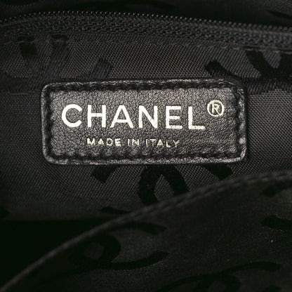 Chanel Calfskin Stitch Surpique Bowler Black 6 of 8