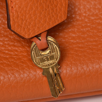 Hermes Taurillon Clemence Birkin 35 Orange 23 of 30