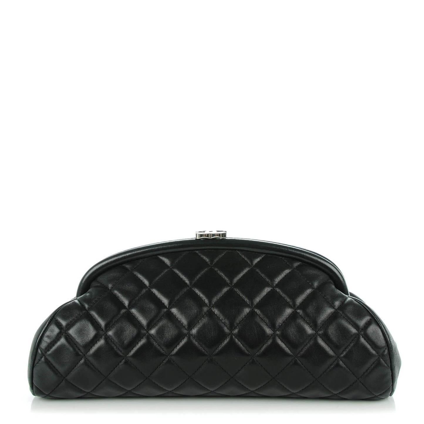 Lambskin Quilted Timeless Clutch Black