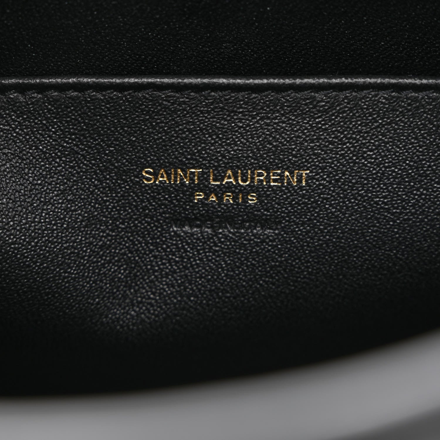 Saint Laurent Calfskin Monogram Baby Cabas Black 6 of 10