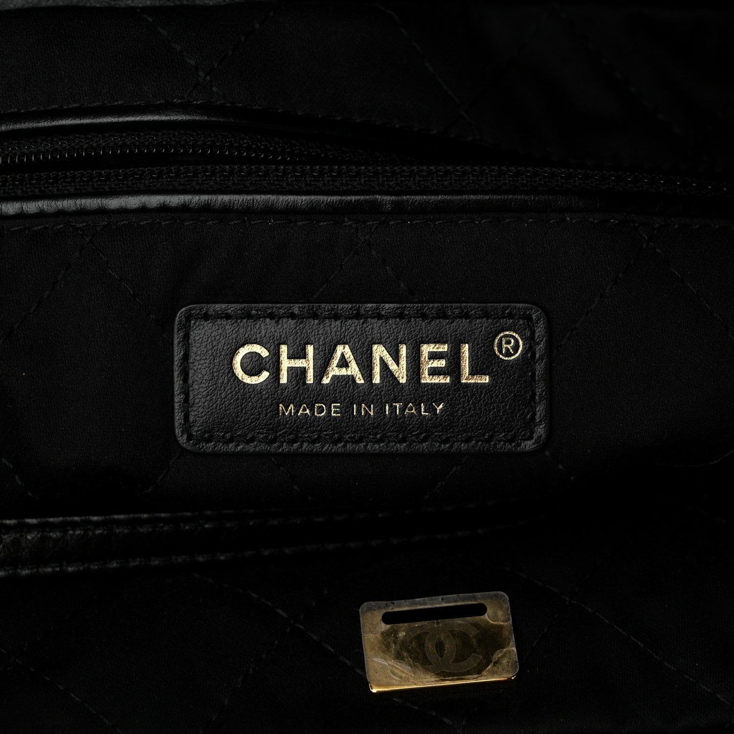 Chanel Shiny Calfskin Quilted Chanel 22 Black 7 of 11