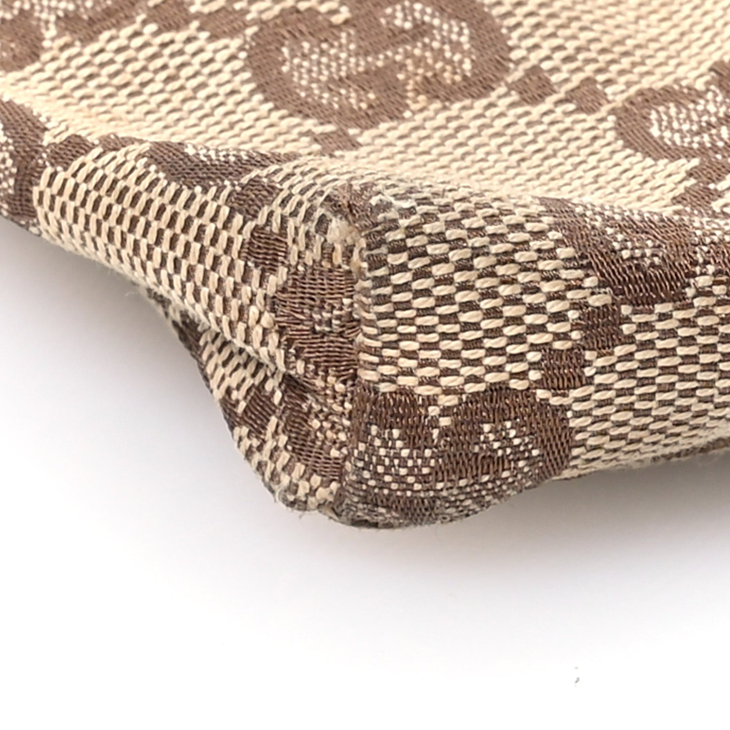 GG Monogram Web Double Pocket Belt Bag Dark Brown