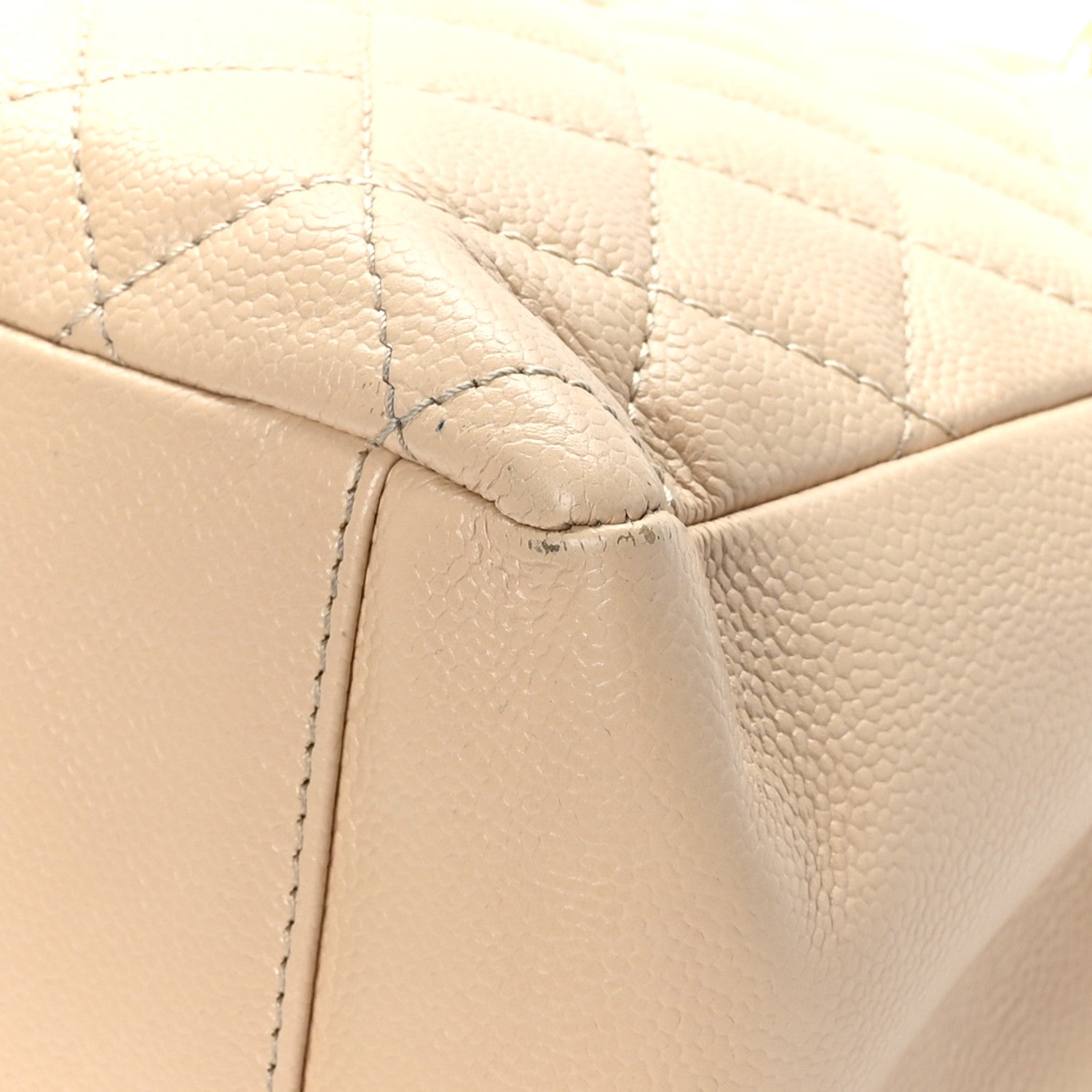 Chanel Caviar Quilted Grand Shopping Tote GST Beige Clair 9 of 12