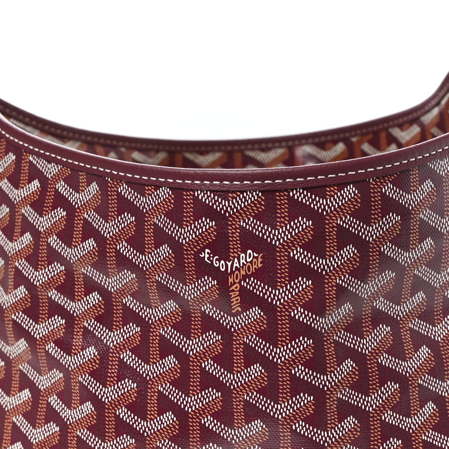 Goyardine Boheme Hobo Burgundy