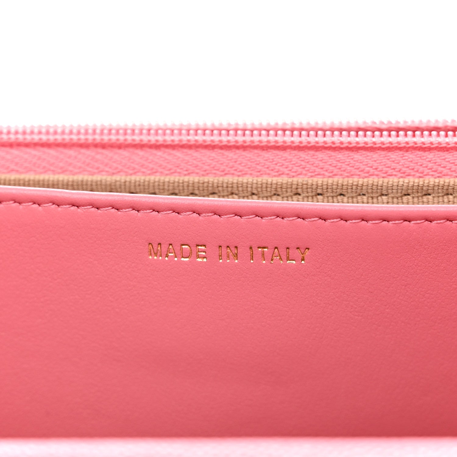 Chanel Caviar Quilted Textured CC Wallet On Chain WOC Pink 7 of 11