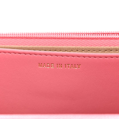 Chanel Caviar Quilted Textured CC Wallet On Chain WOC Pink 7 of 11