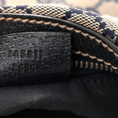 Gucci Monogram Web Small Pop Hobo Navy 7 of 10