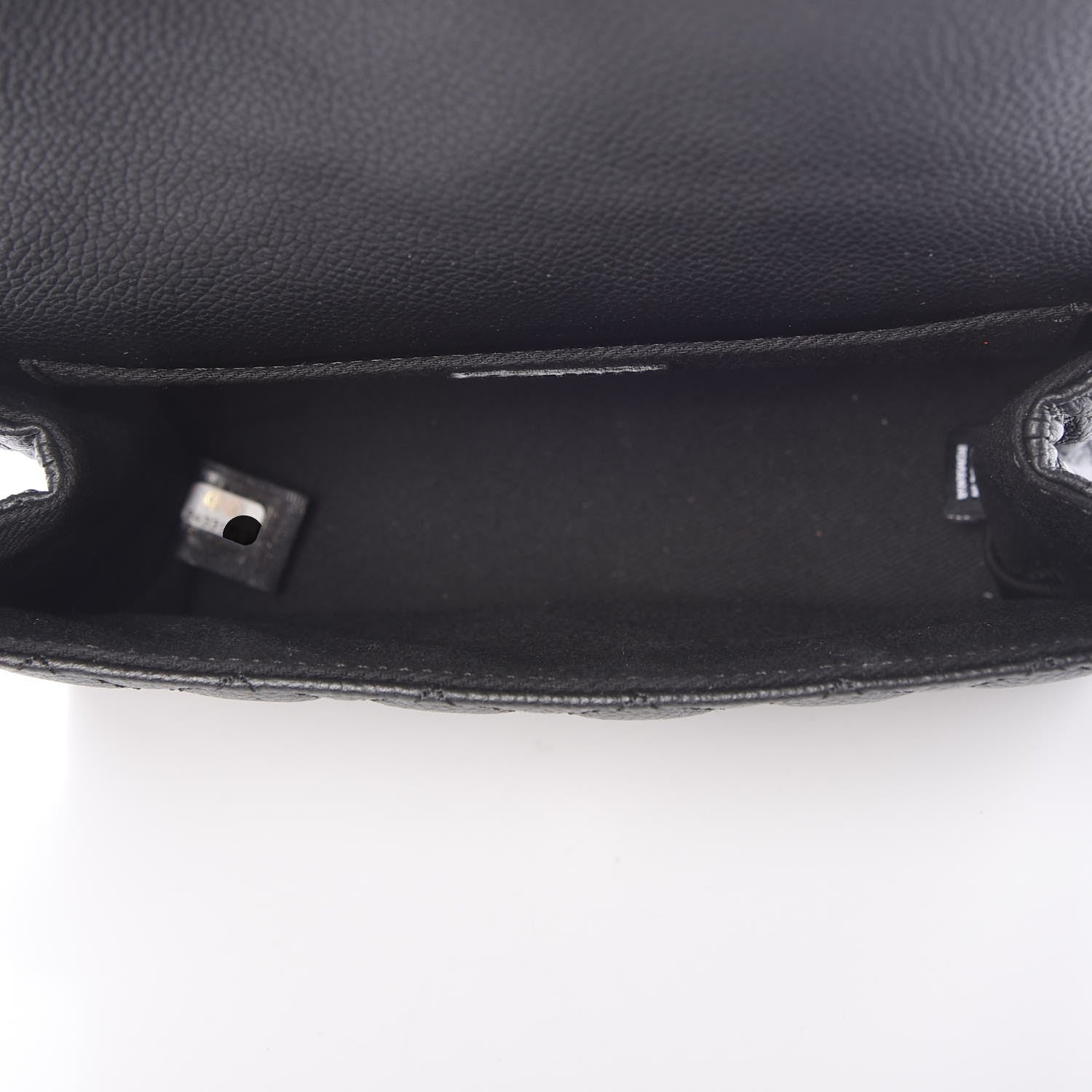 Chanel Grained Calfskin Quilted 2.55 Reissue Flap Belt Bag Clutch Black 5 of 8