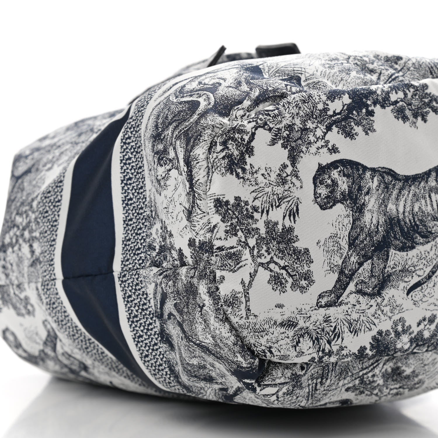Christian Dior Technical Fabric Embroidered Toile De Jouy Sauvage DiorTravel Pouch Blue 9 of 11