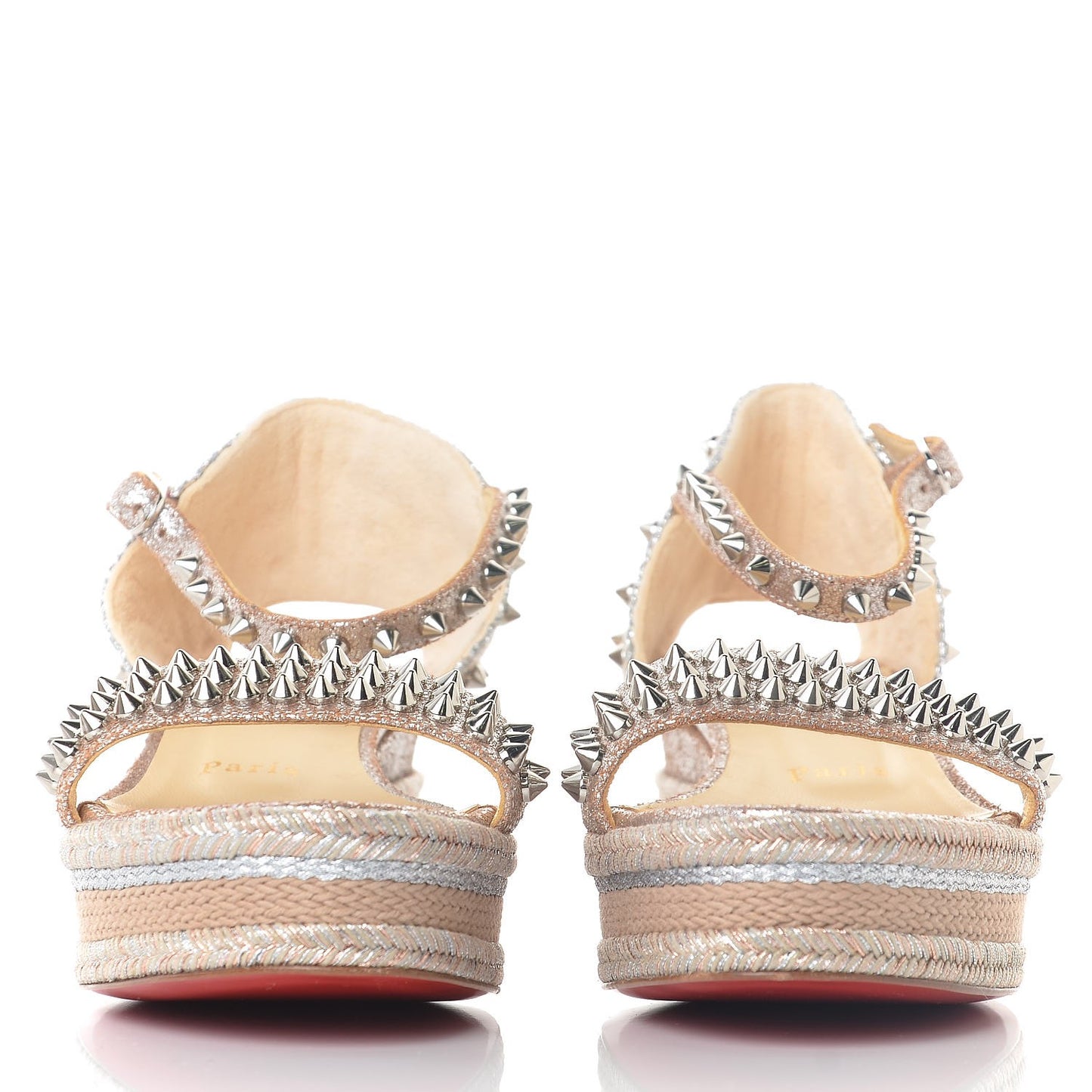 Vacchetta Laminato Madmonica 60 Platform Sandals 37 Version Silver