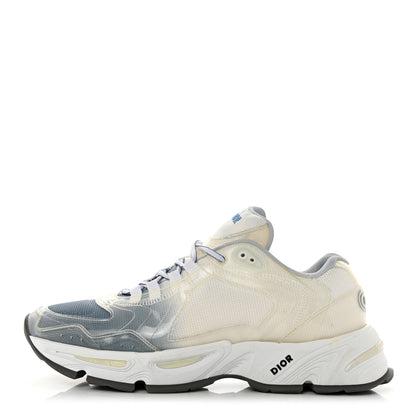 Christian Dior Calfskin Mens CD1 Sneakers 45 Blue White 1 of 9