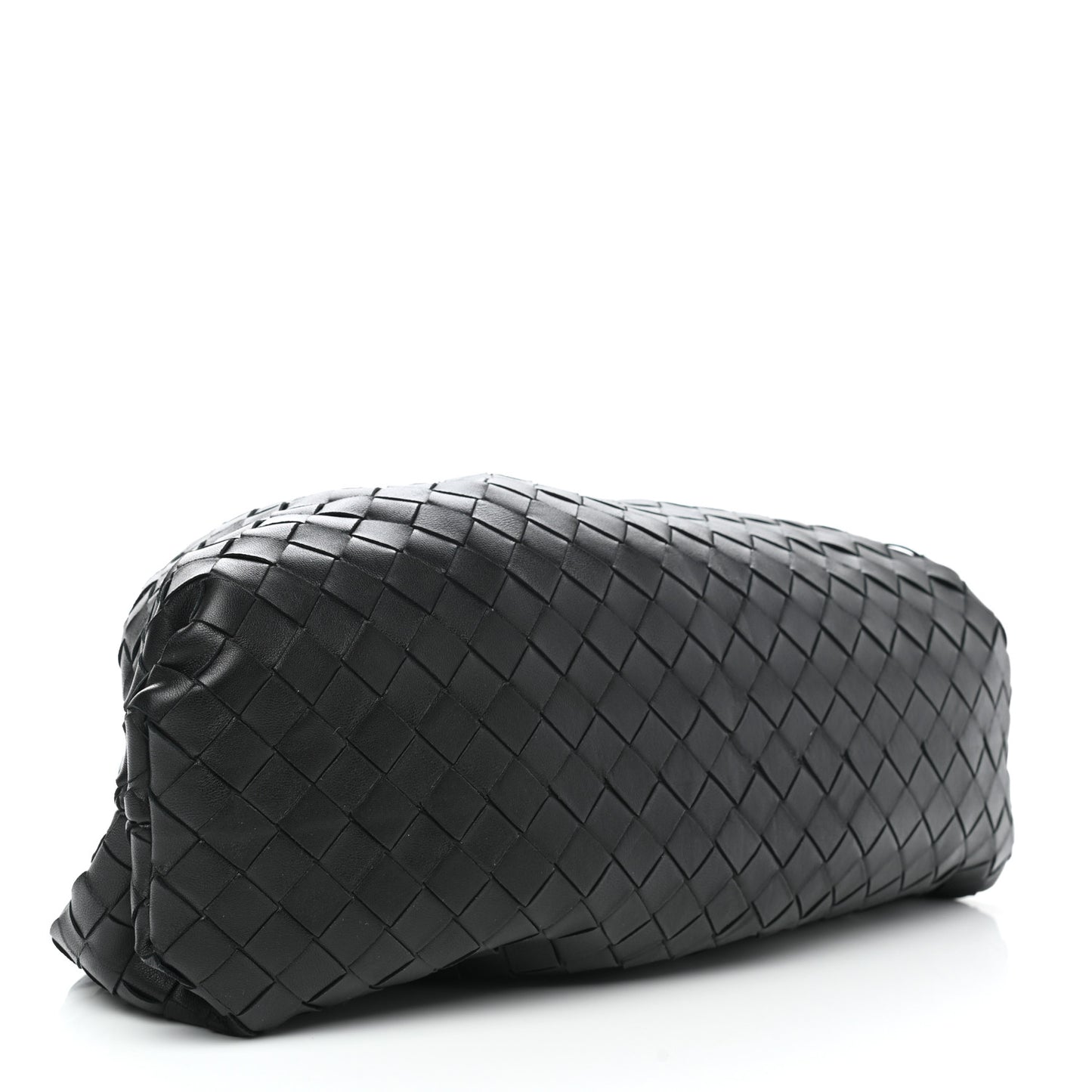 Nappa Maxi Intreccio The Pouch Oversized Clutch Black