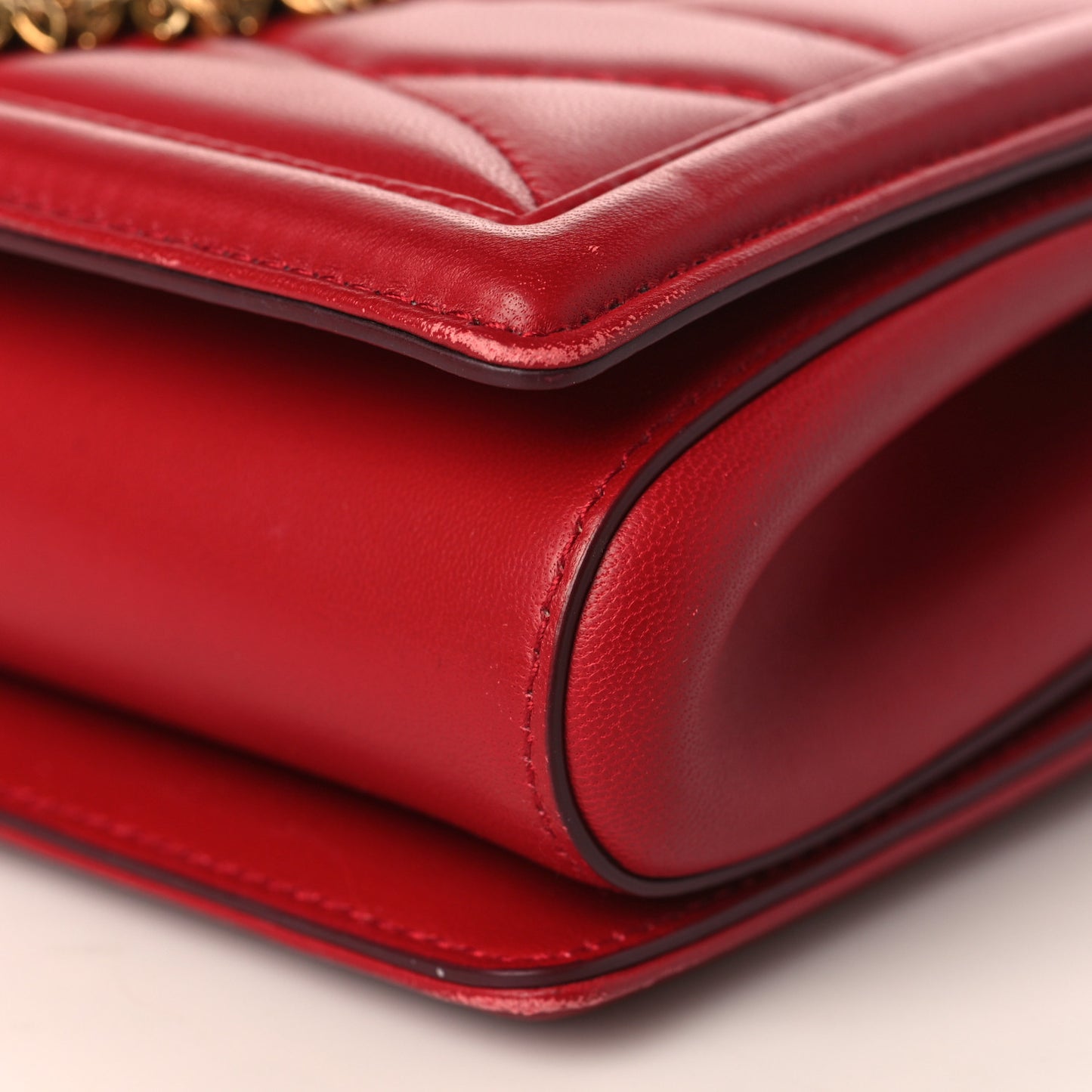 Calfskin Medium Devotion Crossbody Bag Red