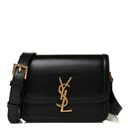 Saint Laurent Smooth Calfskin Small Solferino Satchel Black 1 of 5