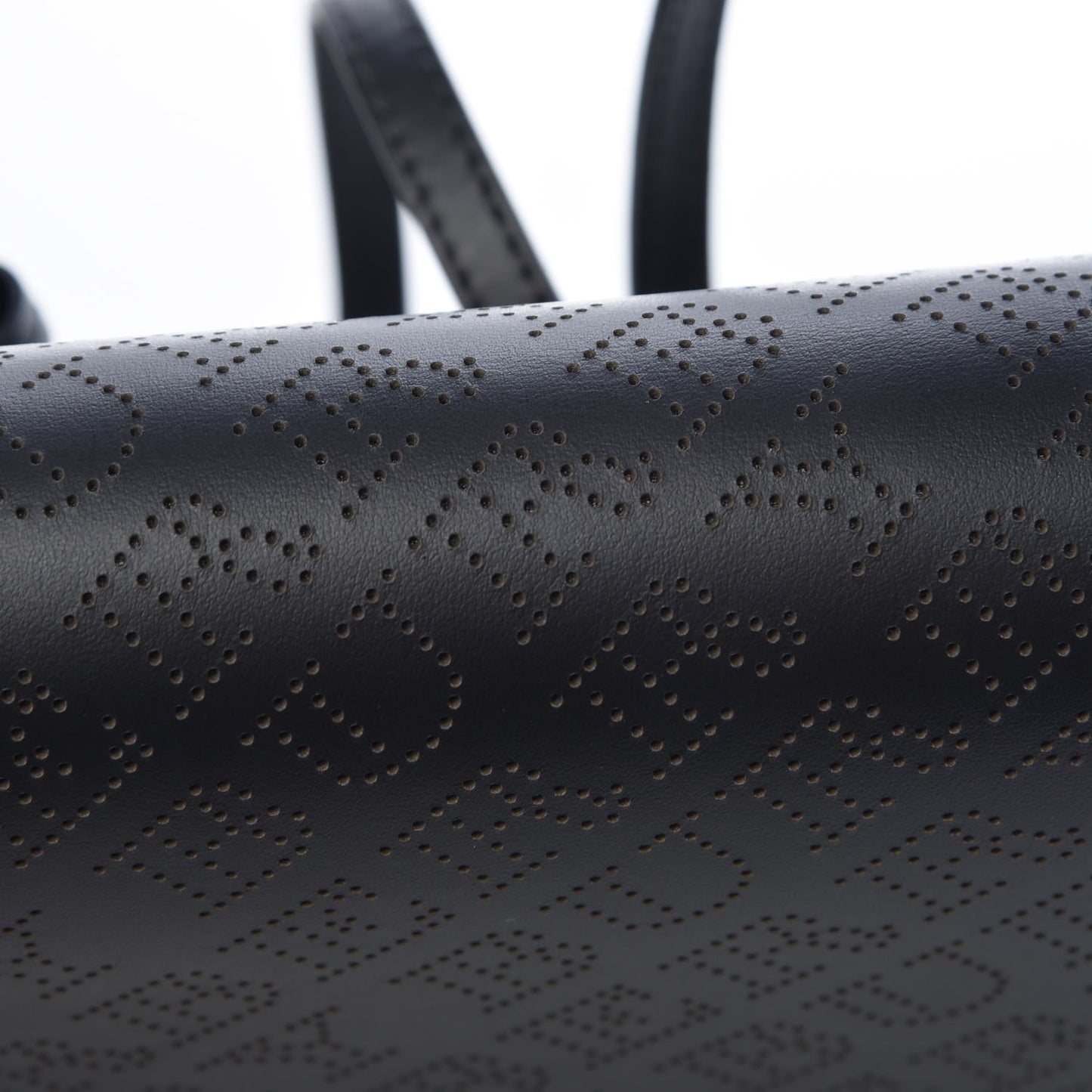 Calfskin Perforated Logo Hampshire Crossbody Black