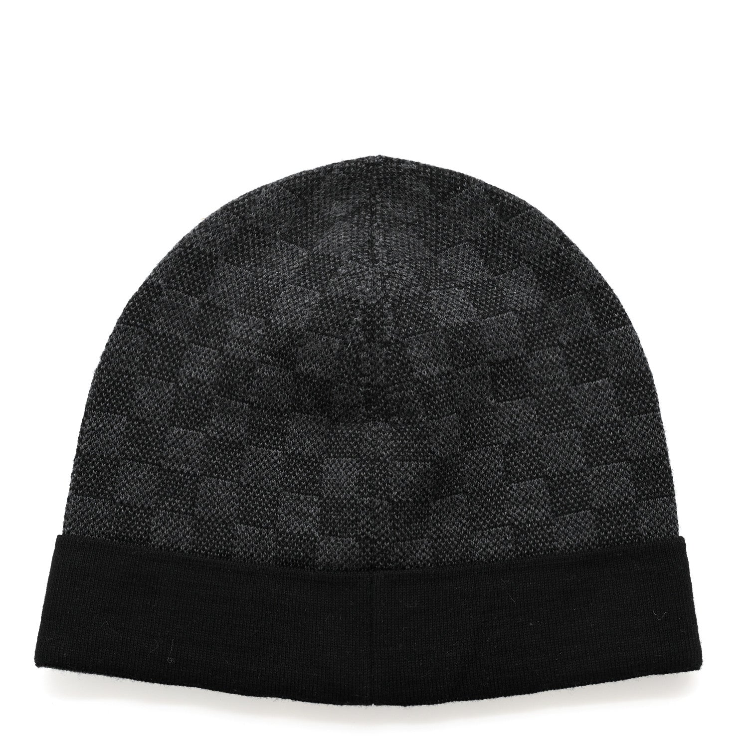 Louis Vuitton Wool Bonnet Petit Damier Graphite Beanie Hat 3 of 7