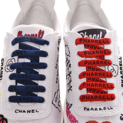 Chanel x Pharrell Williams Canvas Womens Sneakers 38 White 18 of 31