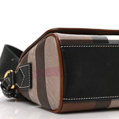 Burberry E-canvas Check Dorset Crossbody Dark Birch Brown 7 of 8