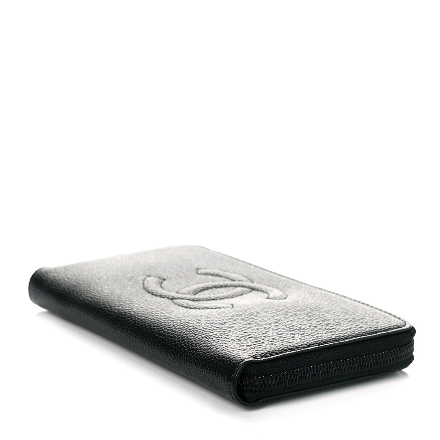 Chanel Caviar Large Timeless CC Zip Around Wallet Black 8 of 9