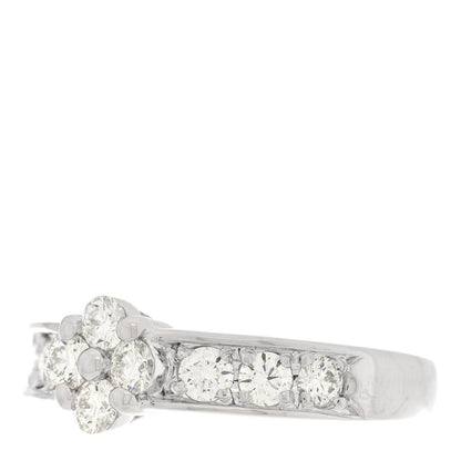 Parker & West by FASHIONPHILE Platinum Diamond .70ctw Flower Ring 53 6.5 3 of 10