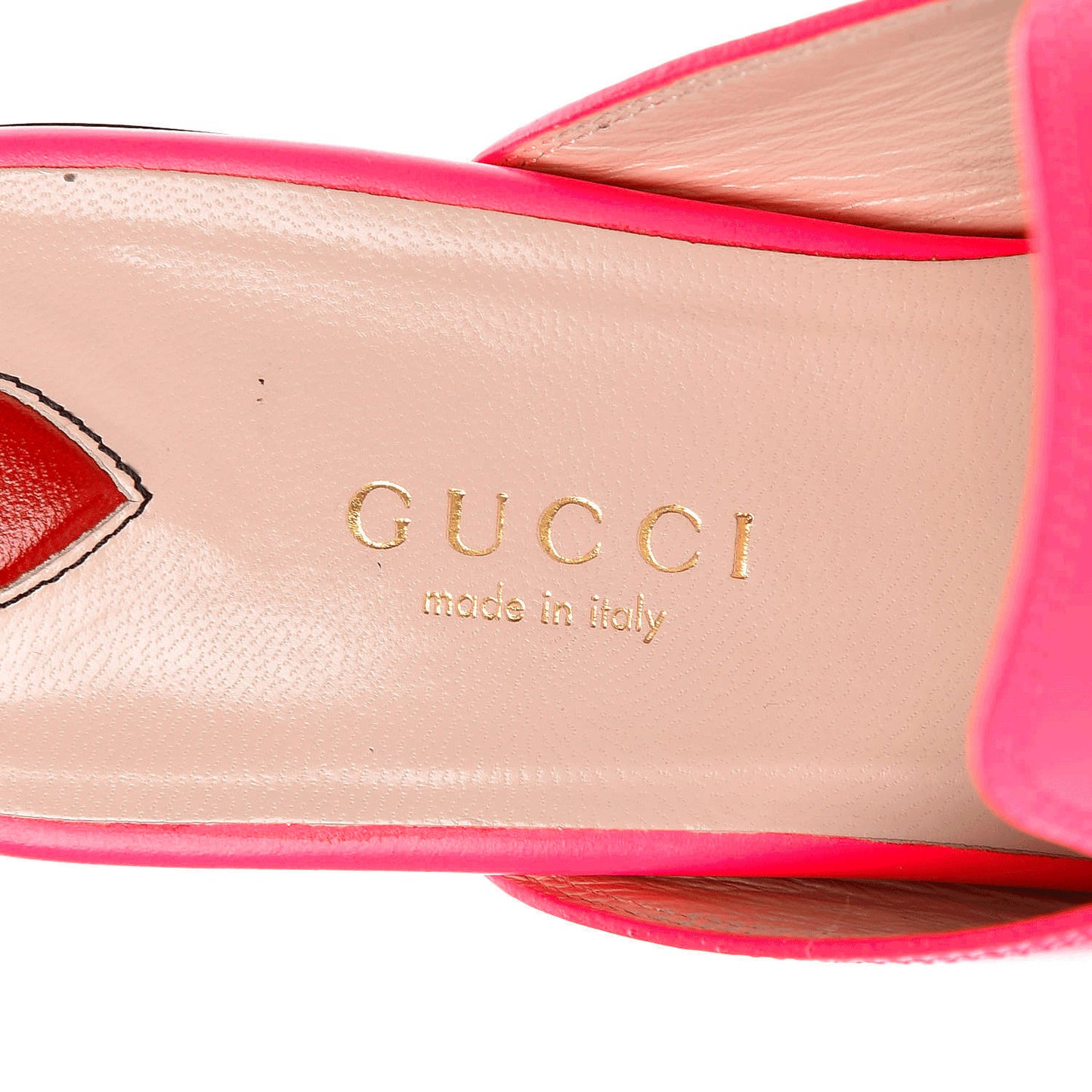 Calfskin Womens Princetown Slippers 36 Fuxia Fluo