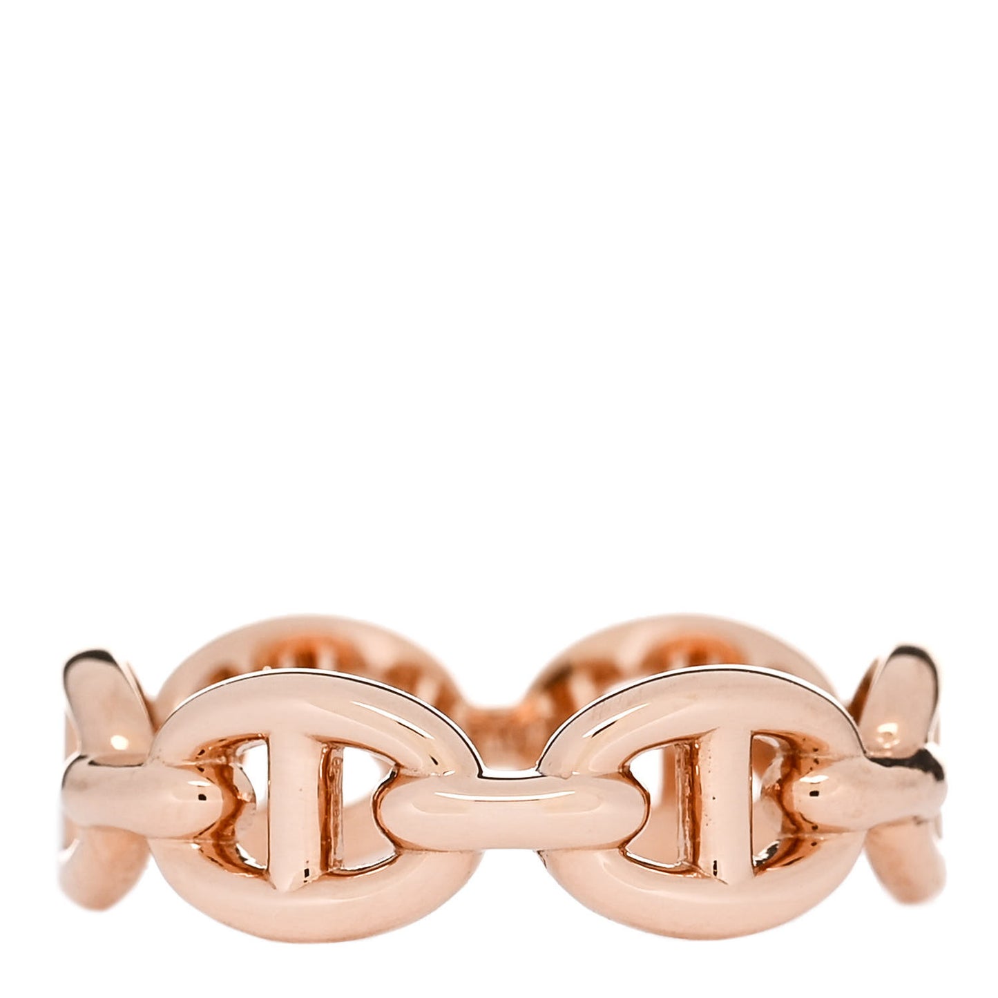 18K Rose Gold PM Chaine d'Ancre Enchainee Ring 50 5.25