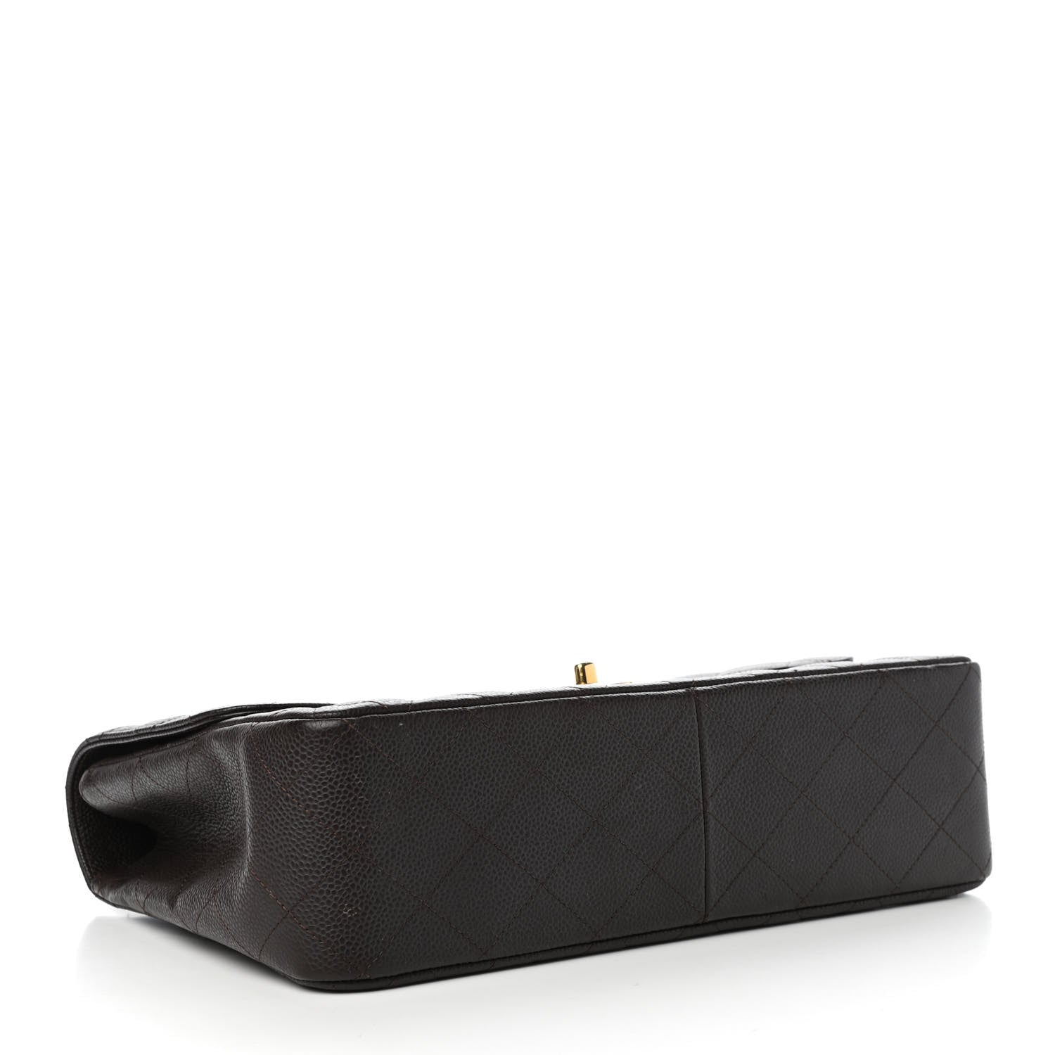 Chanel Caviar Quilted Jumbo Single Flap Dark Brown 4 of 11
