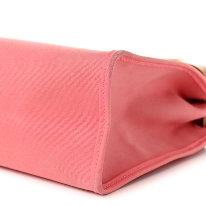 Hermes Vache Hunter Toile Herbag Zip 31 PM Rose Azalee Natural 11 of 12