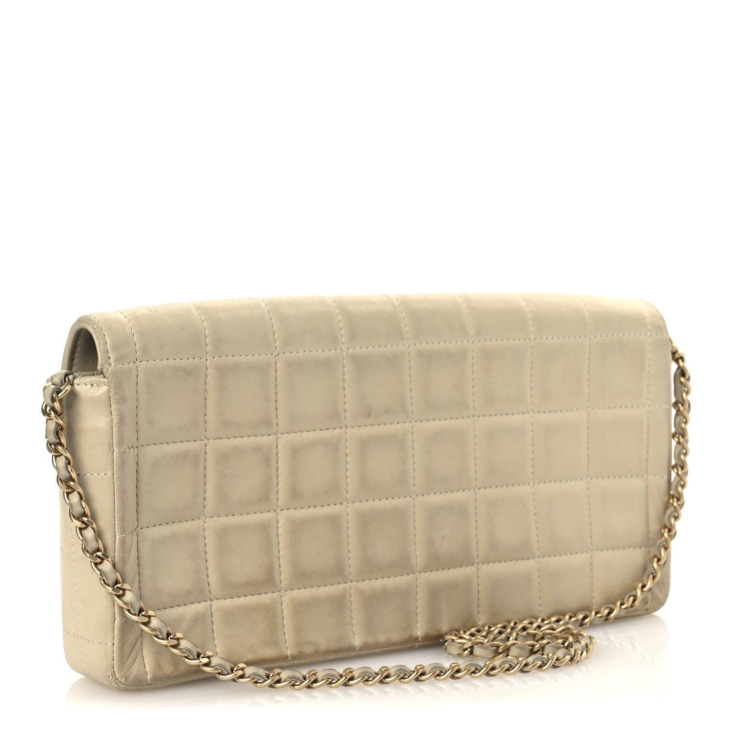 Chanel Lambskin East West Chocolate Bar Flap Ivory 3 of 16