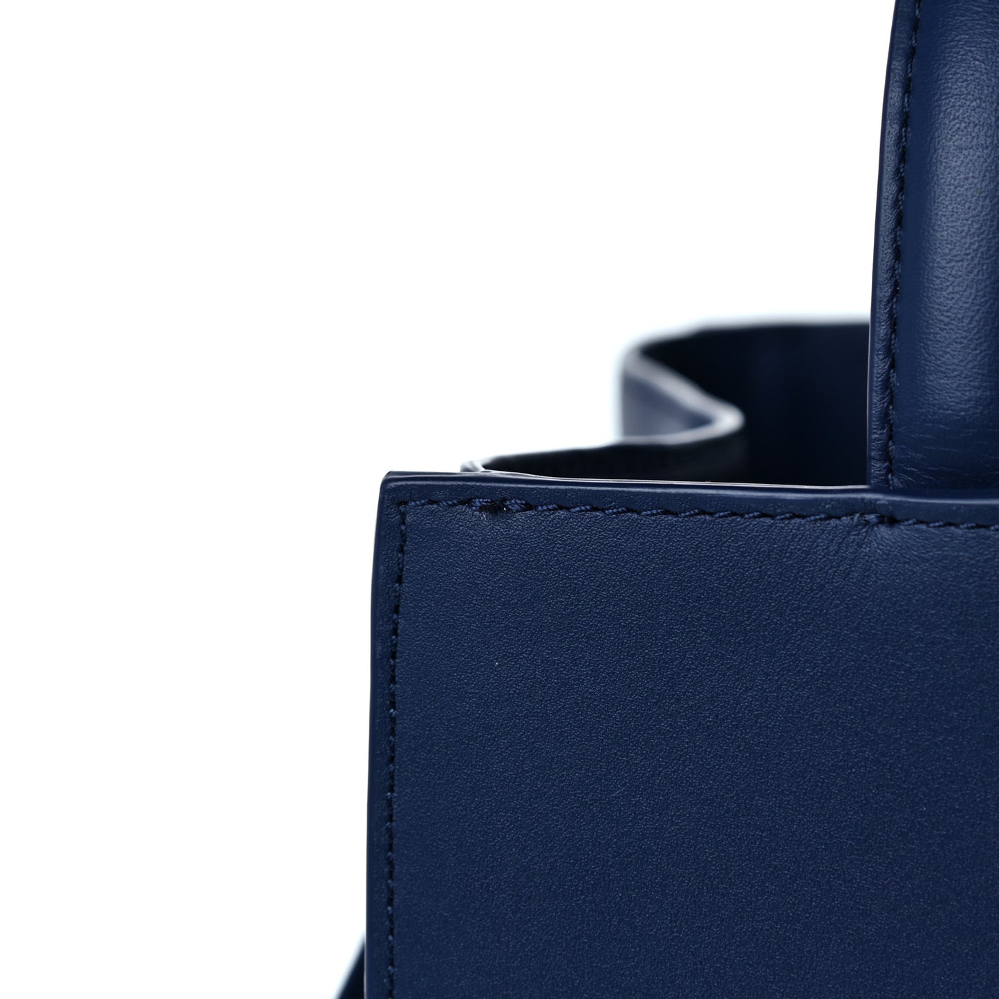 Smooth Calfskin Small Soleil Bucket Bag Midnight Blue