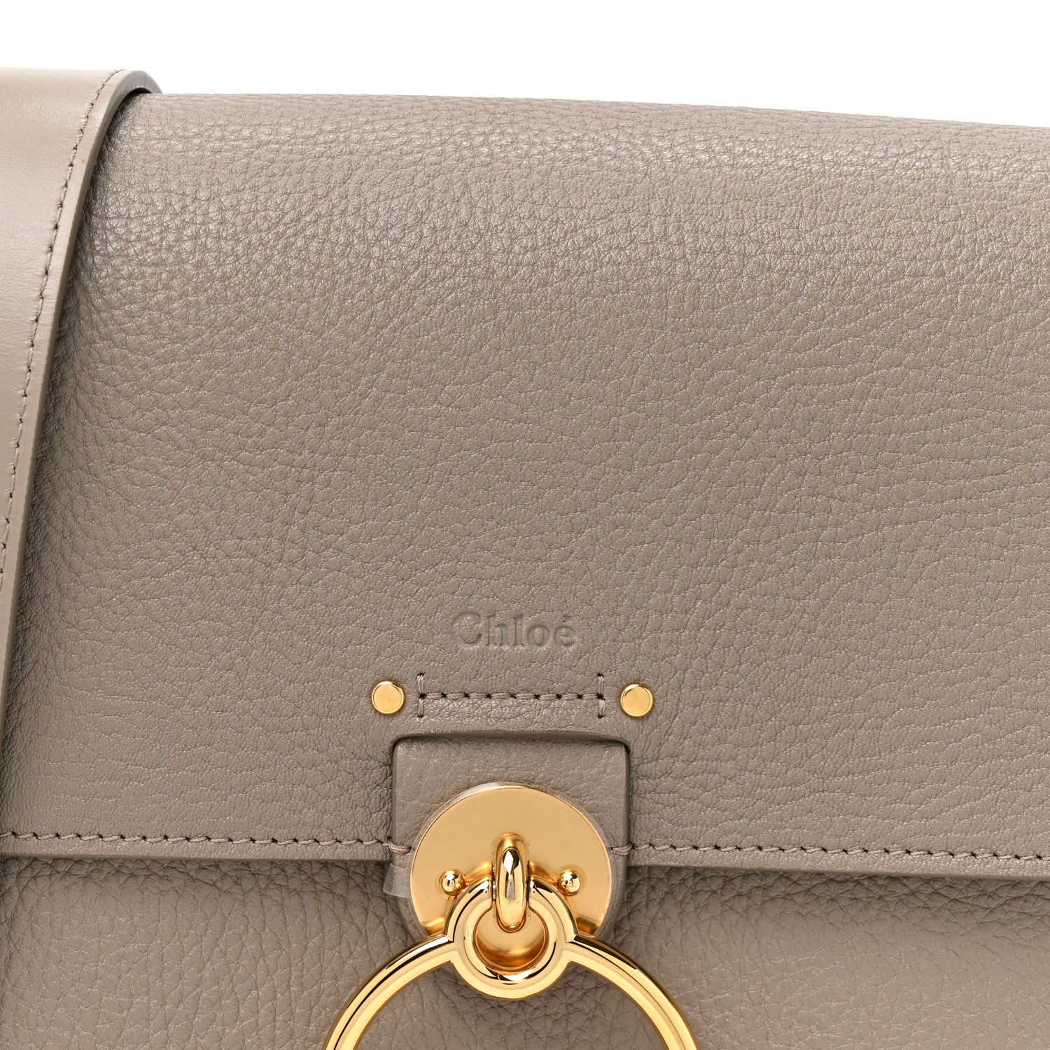 Chloe Calfskin Large Tess Bag Motty Grey 7 of 10